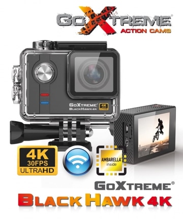 Navitech 8-in-1-Zubehör-Set für Action-Kameras kompatibel mit GoExtreme Black Hawk 4K Action-Kamera